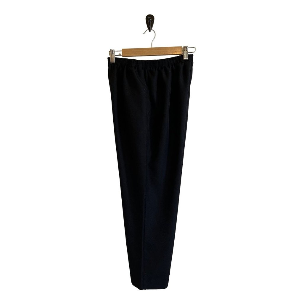 Alfred Dunner Black Stretchy Waistband Dress Pants/Slacks Size 12